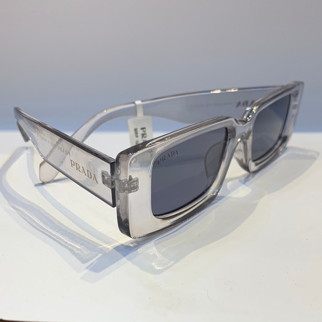 ARP Transparent Grey Frame Grey Shade Sunglass ZN366652 19-145
