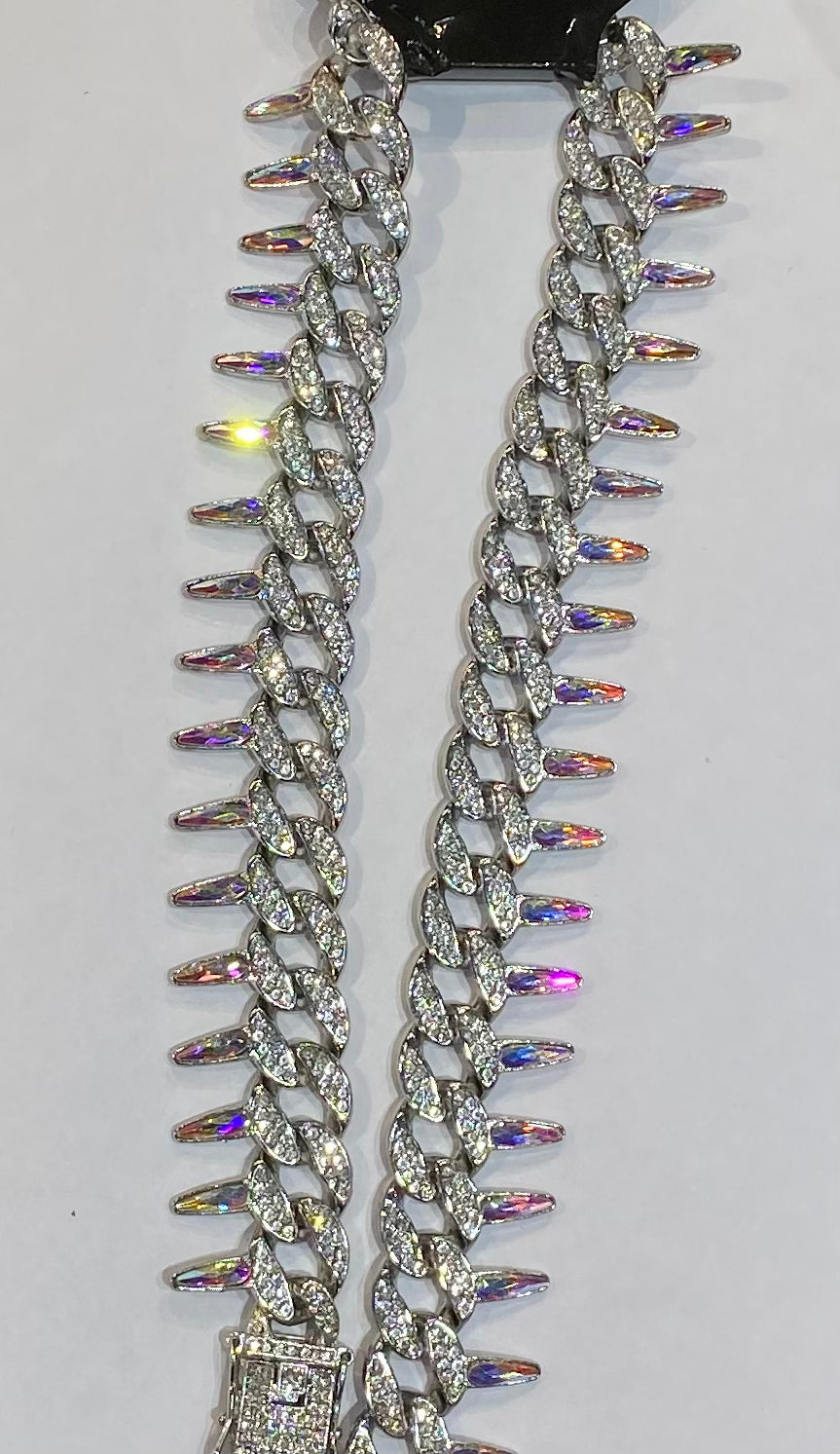 Sliver Colour With Multi Colour Diamond Studded Bracelet 400826