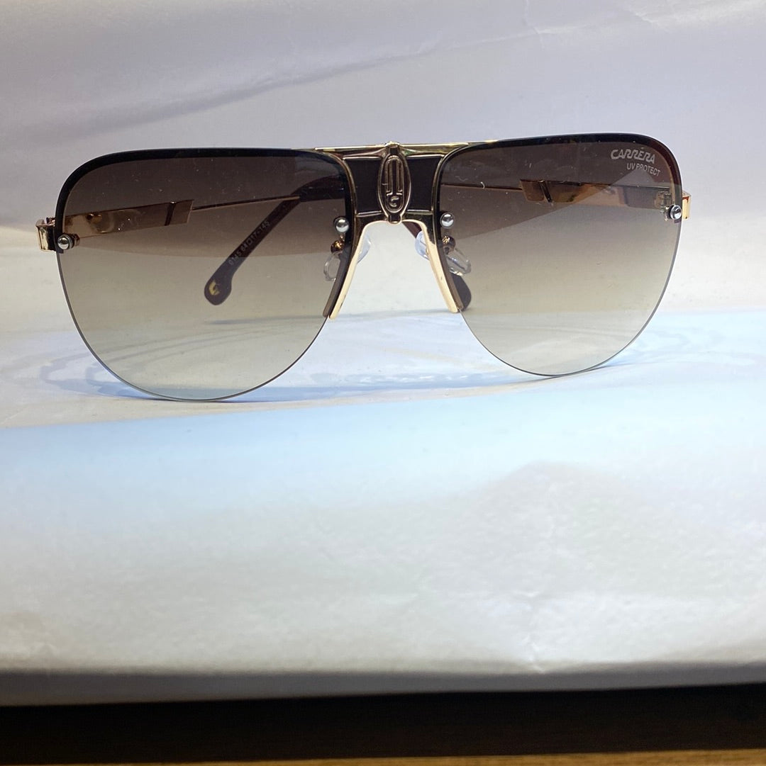RAC Gold Frame Brown Shade Unisex Branded Sunglasses 0145 6417-145