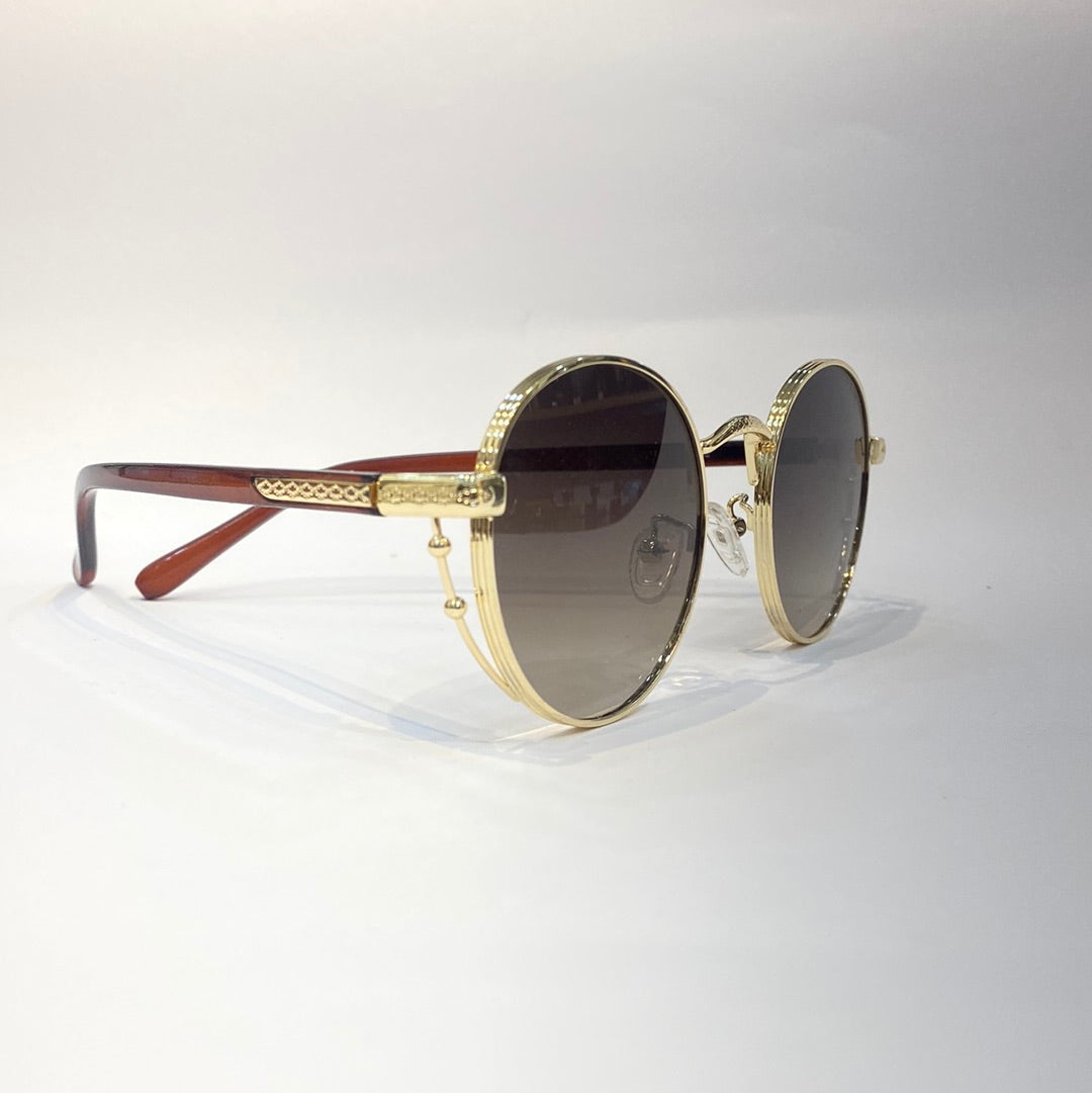 Yam Golden Frame Yellow Shade Sunglass 2A50858 16-142