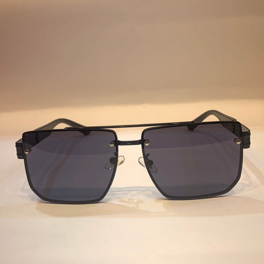 OID Glossy Black Frame Black Shade Unisex Sunglass