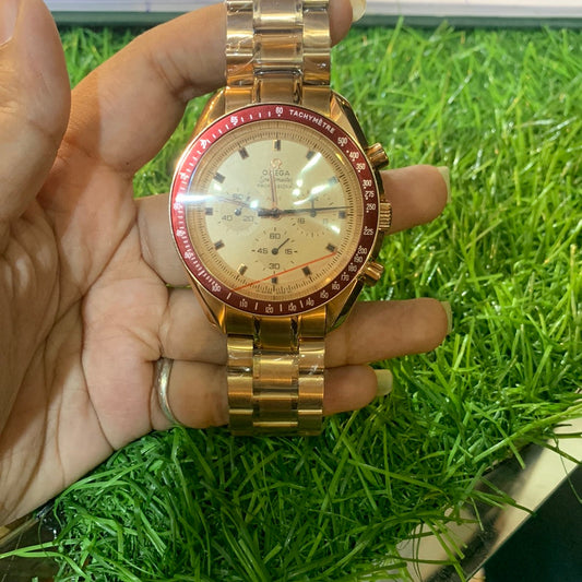 Emo Copper Chain Copper Dial Red Ring Crono Man Watch 400434