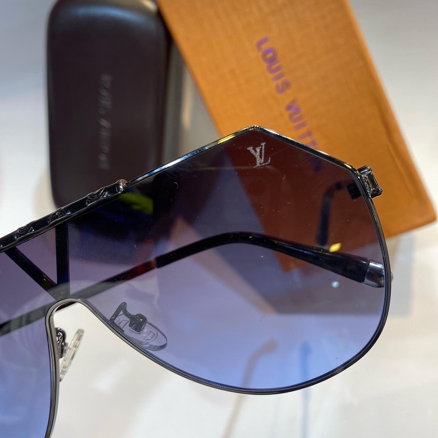 UOL Black Frame Blue Shade Unisex Branded Sunglasses 2A371 56 15-127