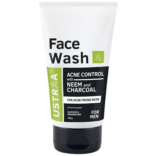 Ustraa Facewash Acne Control with Neem and Charcoal