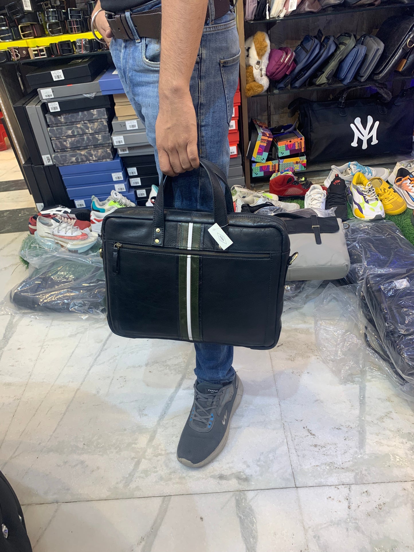 Sof Genuine Leather Heavy Quality Laptop Bag 77001
