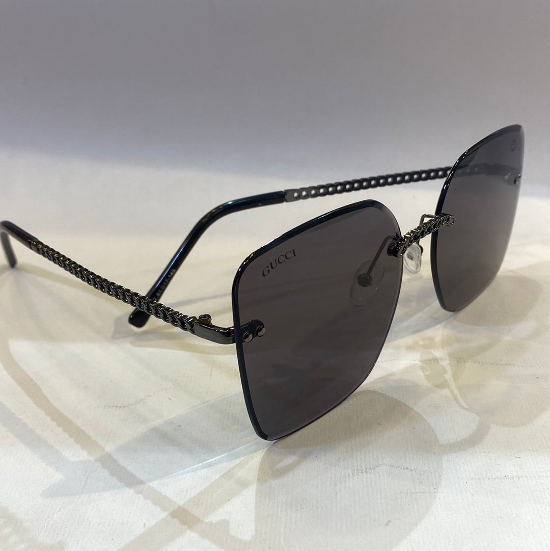 CUG Frameless Black Stick Black Shade Sunglass 68122 61 17-145