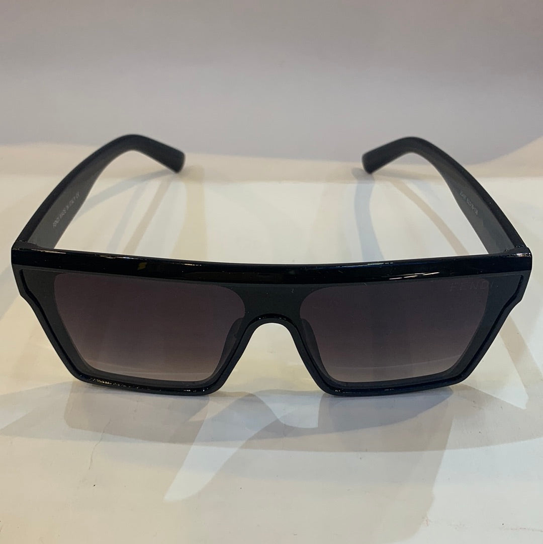 NEF Black Frame Black Shade Unisex Branded Sunglasses 25497 62 18-138
