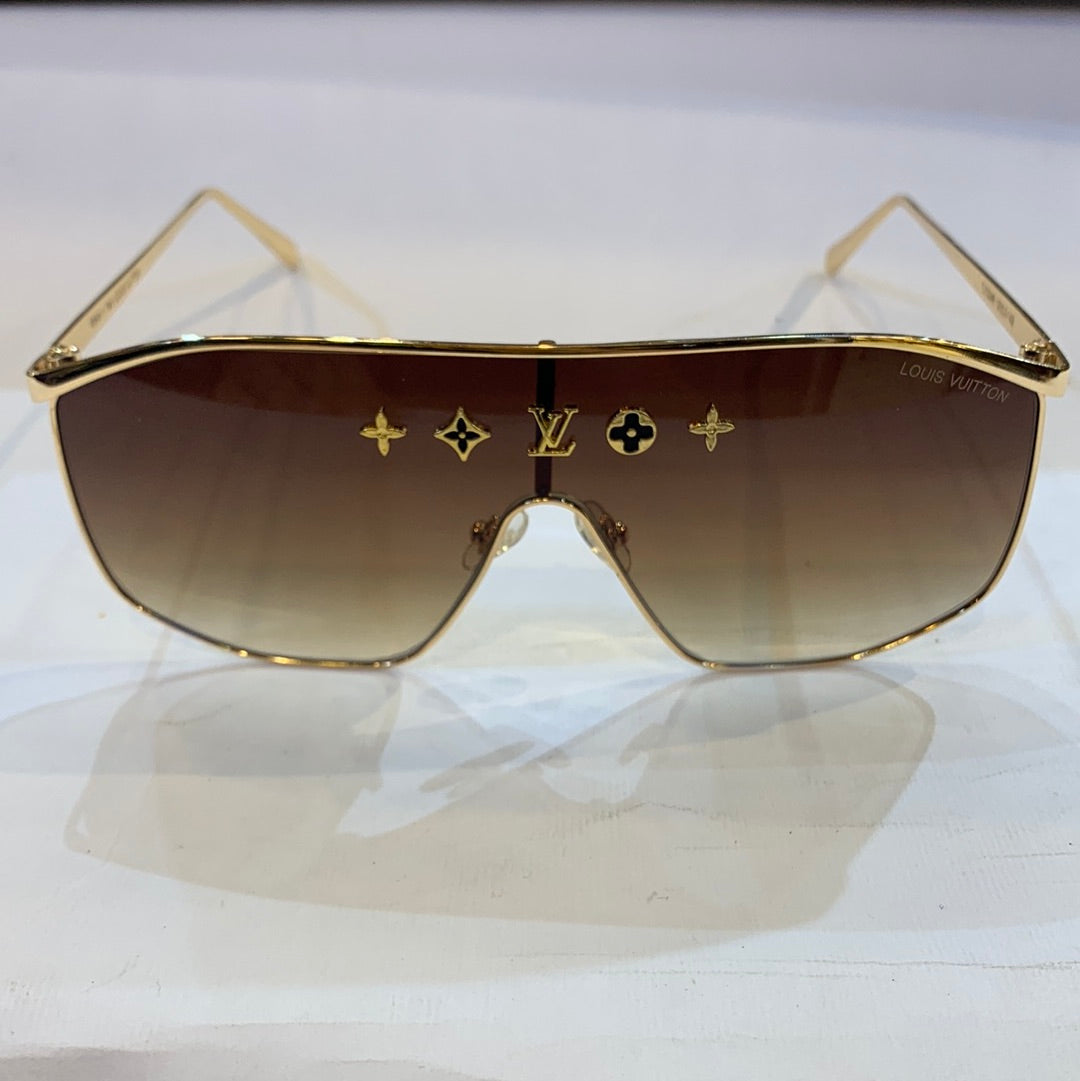 Uol vl Golden Frame brown Shade Sunglass TJ72246 130 0-142