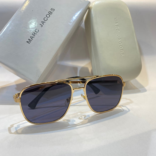 RAM Gold Frame Black Shade Unisex Branded Sunglasses MARC 24/S R80190 59 18-145