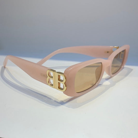 Rub Light Pink Frame Light Yellow Shade Sunglass