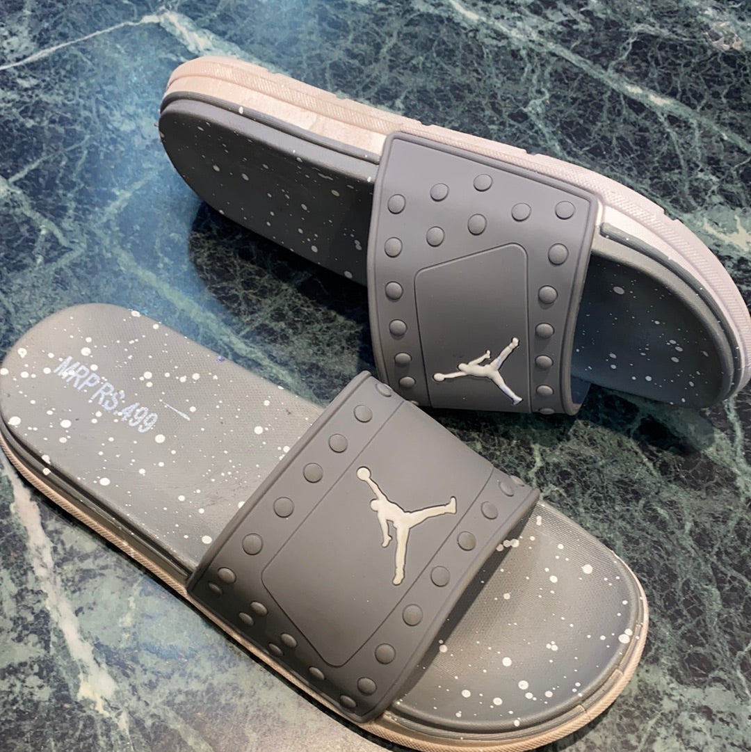 Grey White Slipper (15115)