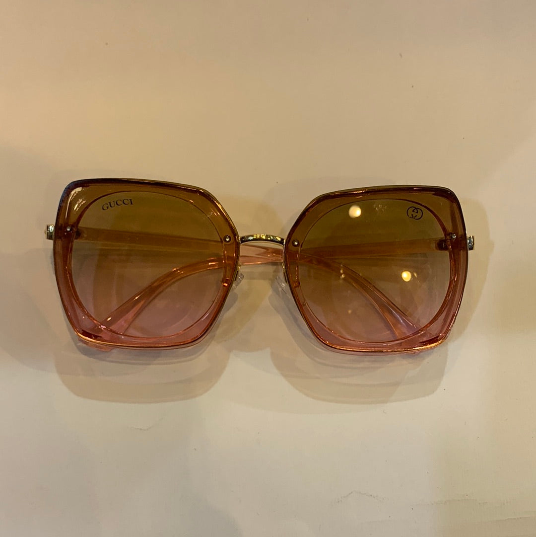 CUG Transipink frame brown pink shade sunglass B80-590 60 14-143