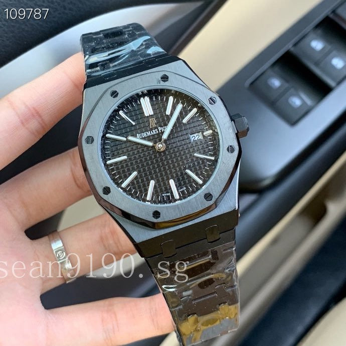 DUA Black Chain Black Dial Men Watch 401154