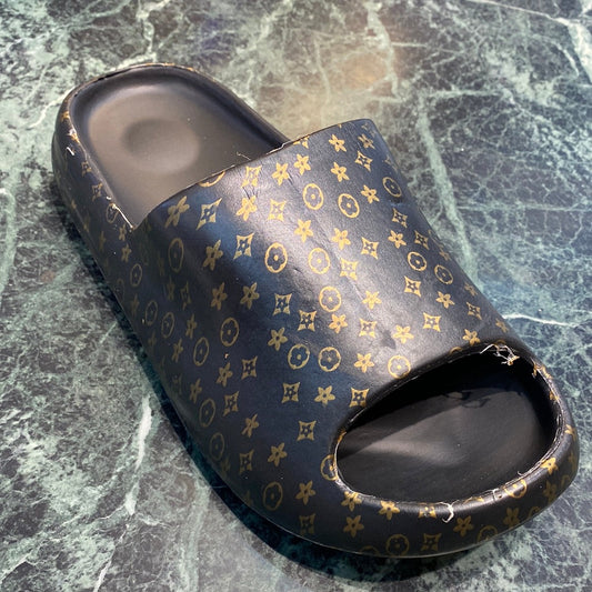 Black Star Fat Summer Print Red White Black Purple  Heavy Slipper