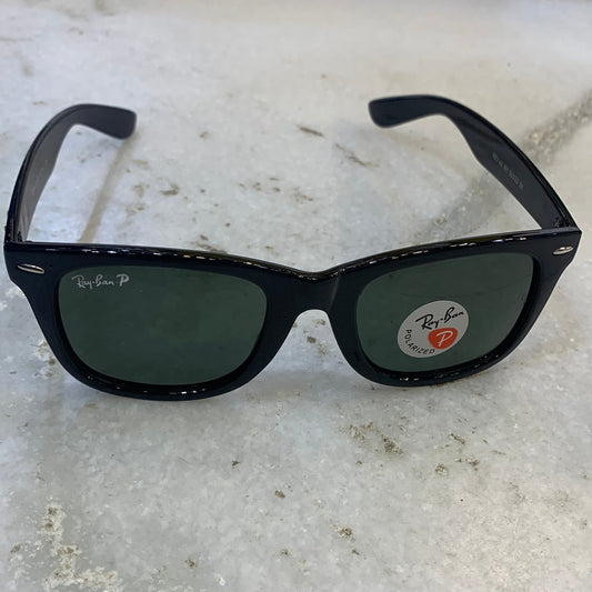 YAR RB Glossy Black Frame Green Shade Sunglasses RB2140 901 50 22 3N