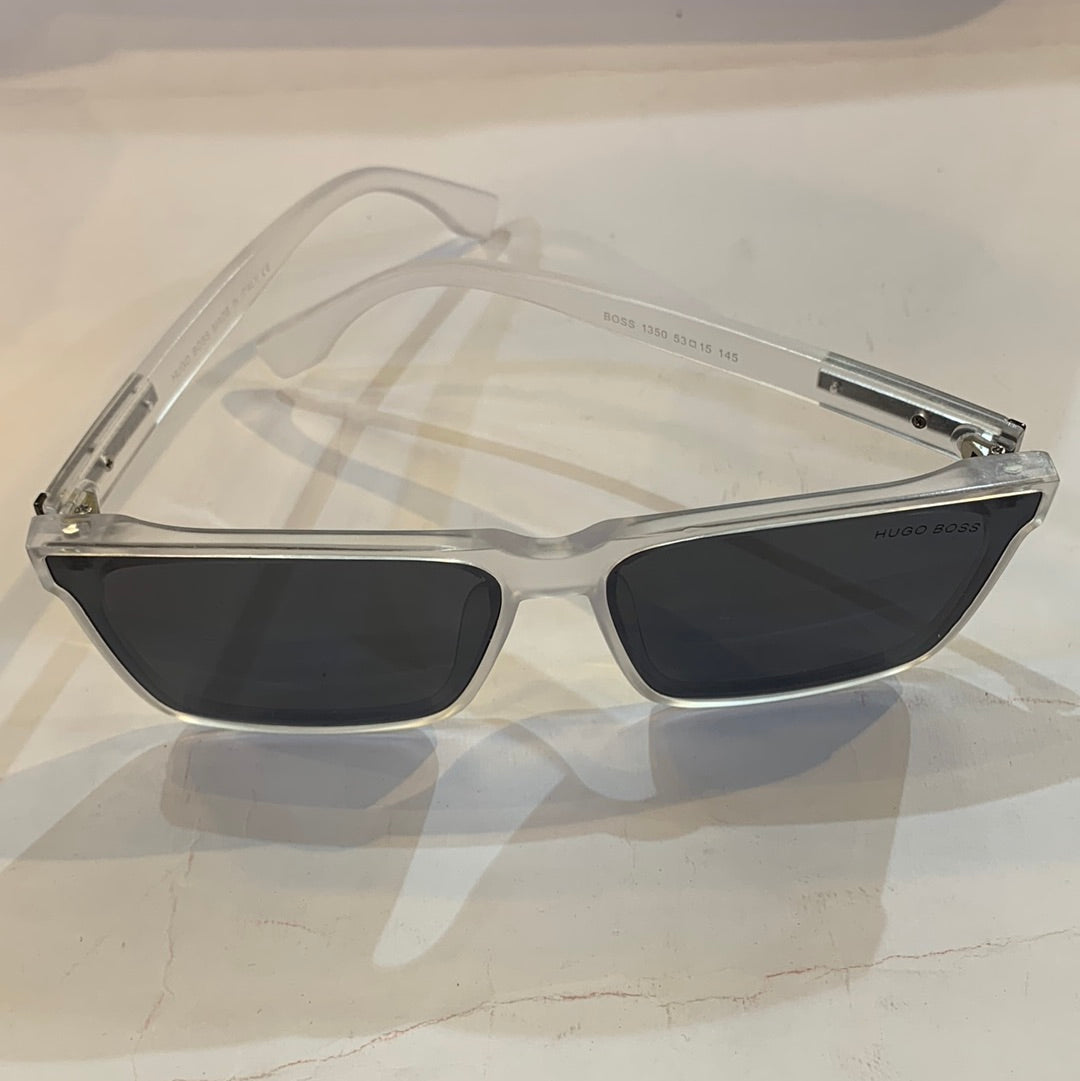GUH Matte Transperent Frame Black Shade Unisex Branded Sunglasses 1350 53 15 145