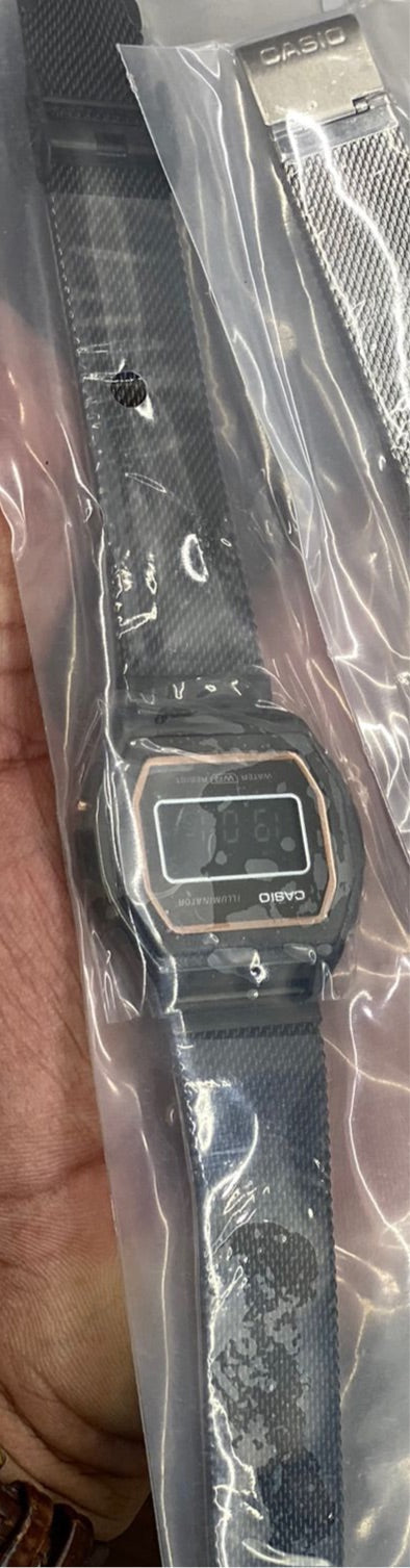 SAC Black Chain Black Dial Watch digital square Japanese Machine Men Sports Watch 901276