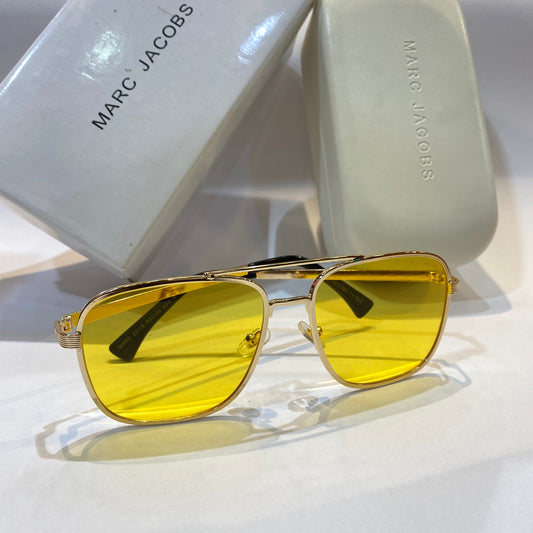 RAM Gold Frame Yellow Shade Unisex Branded Sunglasses MARC 24/S R80190 59 18-145