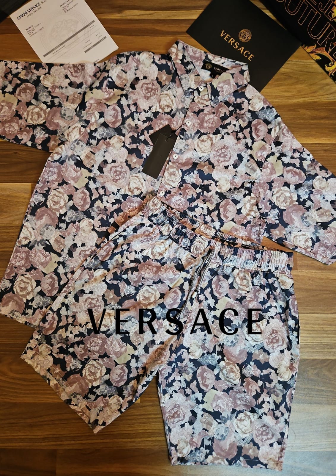REV VER Navy Blue Pink Colour Coord Set 701004