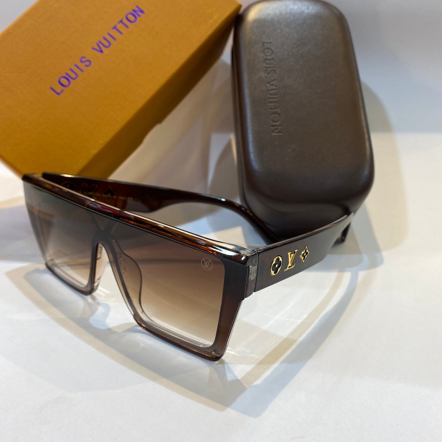 UOL LV VL Brown Frame Brown Shade Unisex Branded Z1065 61 9-147