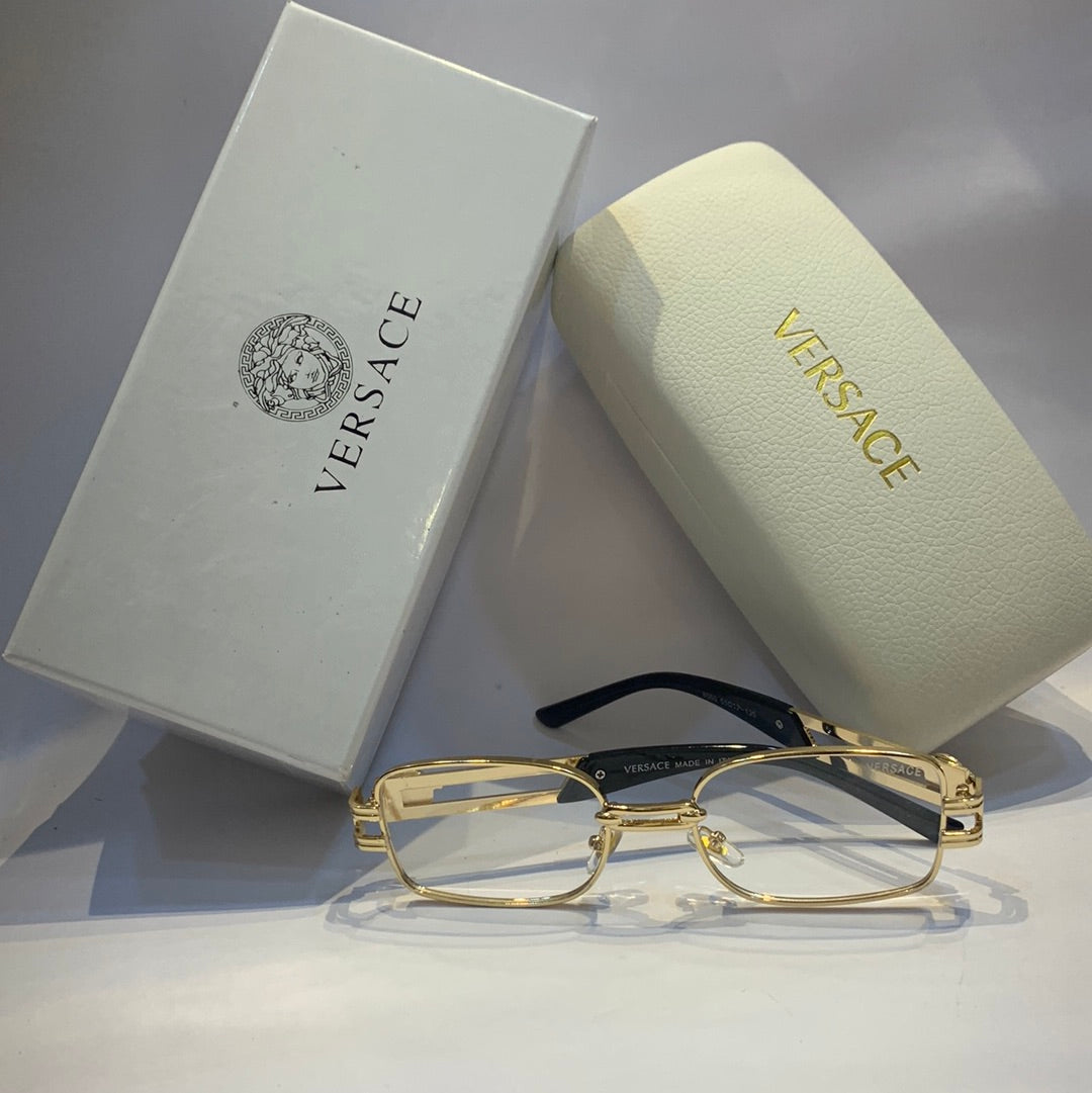 Ver rev Glossy  gold Frame white Shade Unisex Sunglass 8060 55 17 135