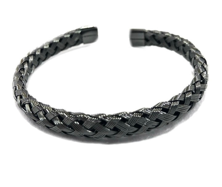 Black Gold Silver Unisex Kada (Bracelet) for men 130006