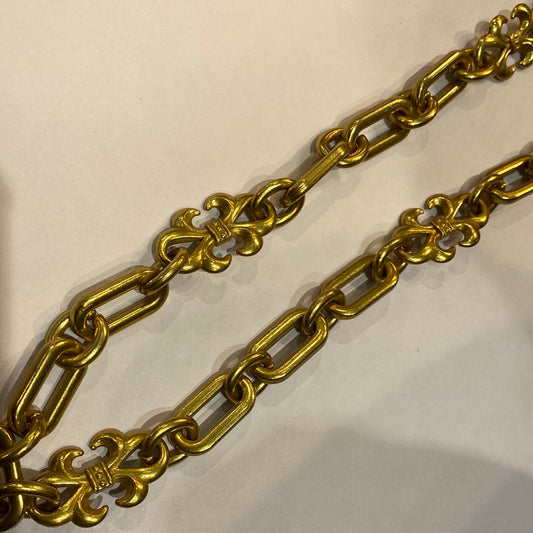 Gold Colour Thick Chain Unisex Necklace Chain