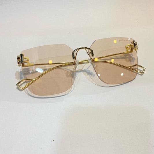 LAB Gold Frame Light Pink Shade Unisex Branded Sunglasses