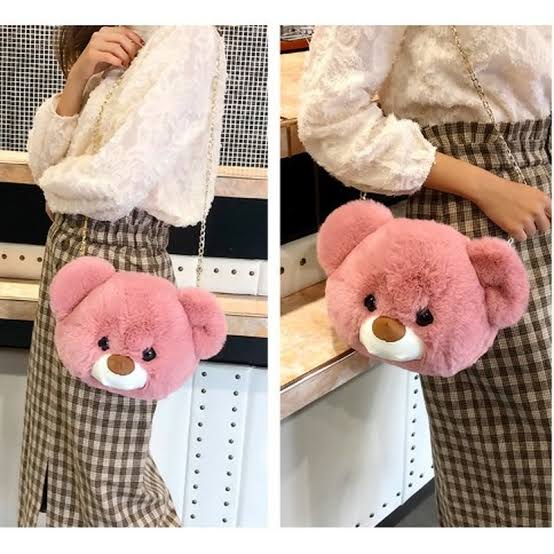 Teddy Bear Girls Ladies Sling Bag