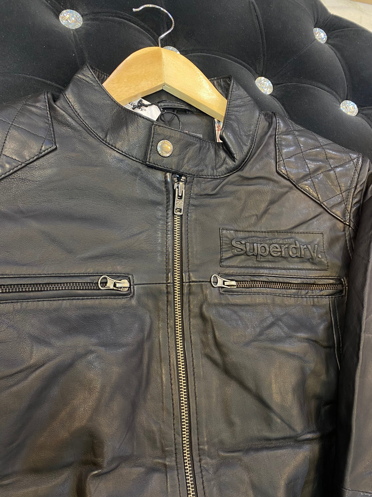 SUP PUS Black Colour Genuine Leather Surplus Men’s Jacket