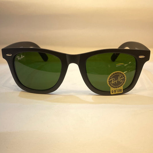 YAR RB Black Matte Frame Green Shade Unisex Big Small Sunglasses RB2140 F 955 52 22 3N