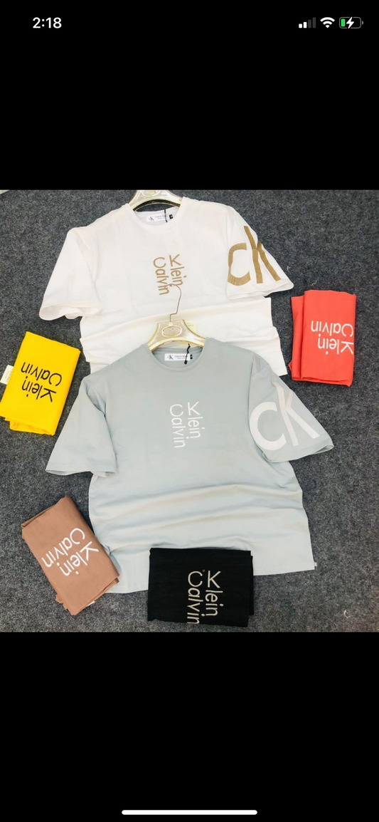 Black Colour Printed Ck Kc Cal Lac  T-Shirt