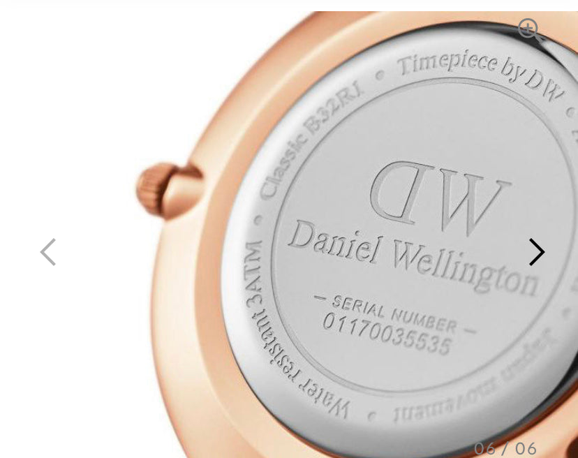 Wd Copper Chain Black Dial Slim Formal Casual Watch with Original Box Ladies Chain Watch