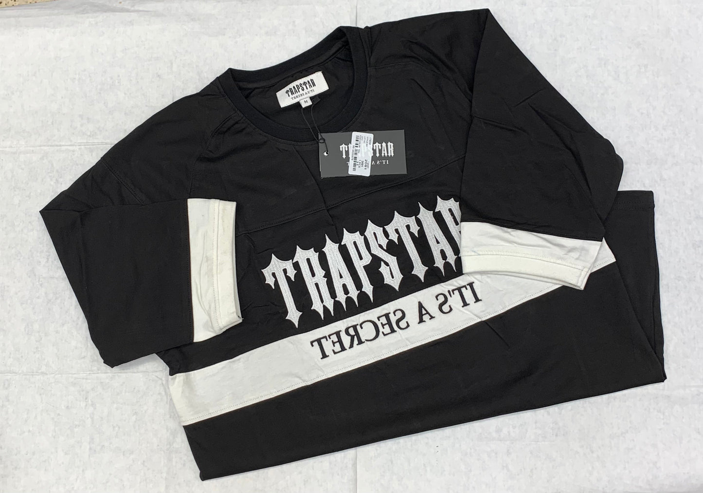 Tapstar Black Colour With Front Embroidery Drop Shoulder Tshirt 50162