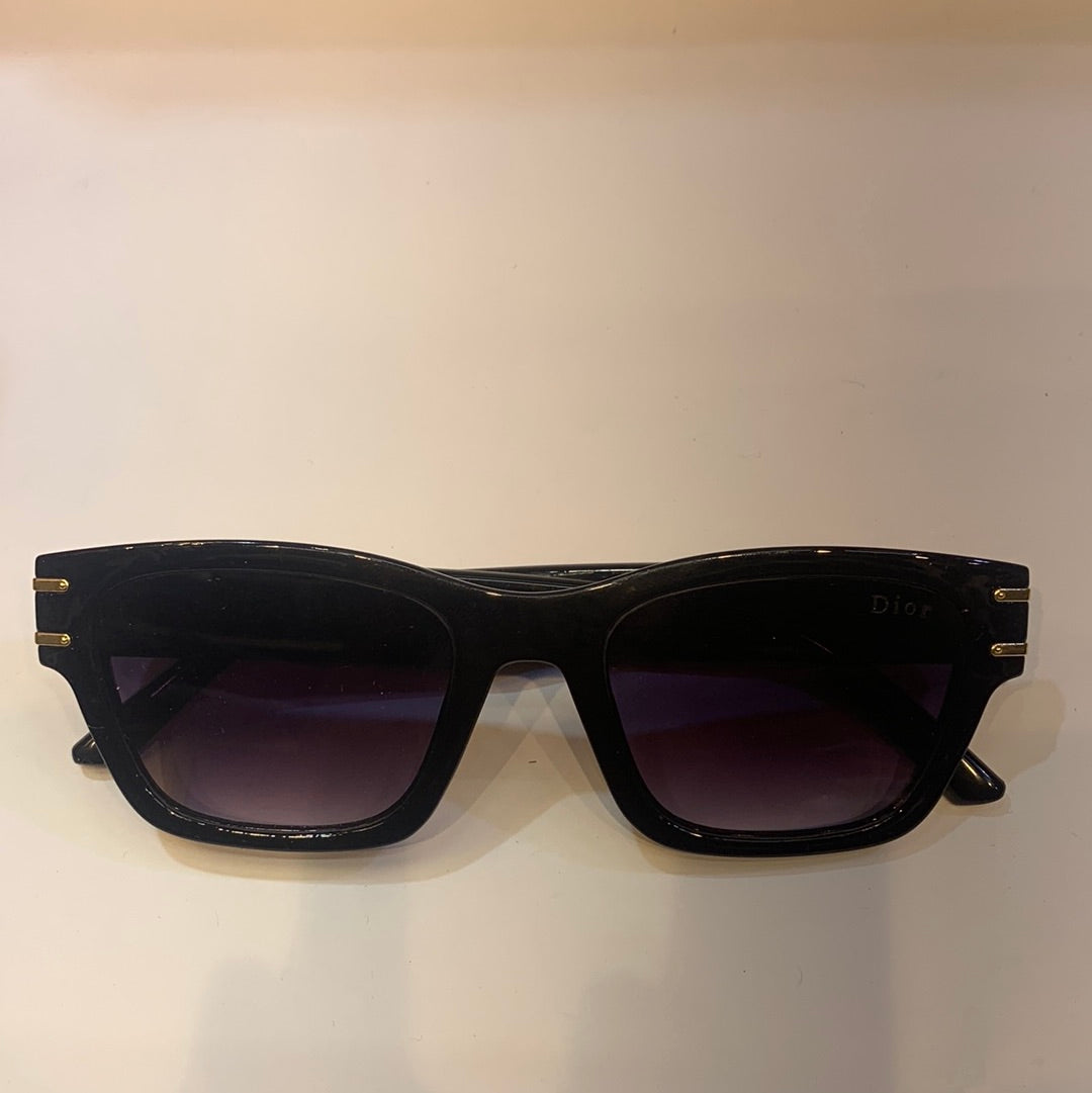 OID Glossy Black Frame Black Shade Unisex Sunglass SU8 53 20-148