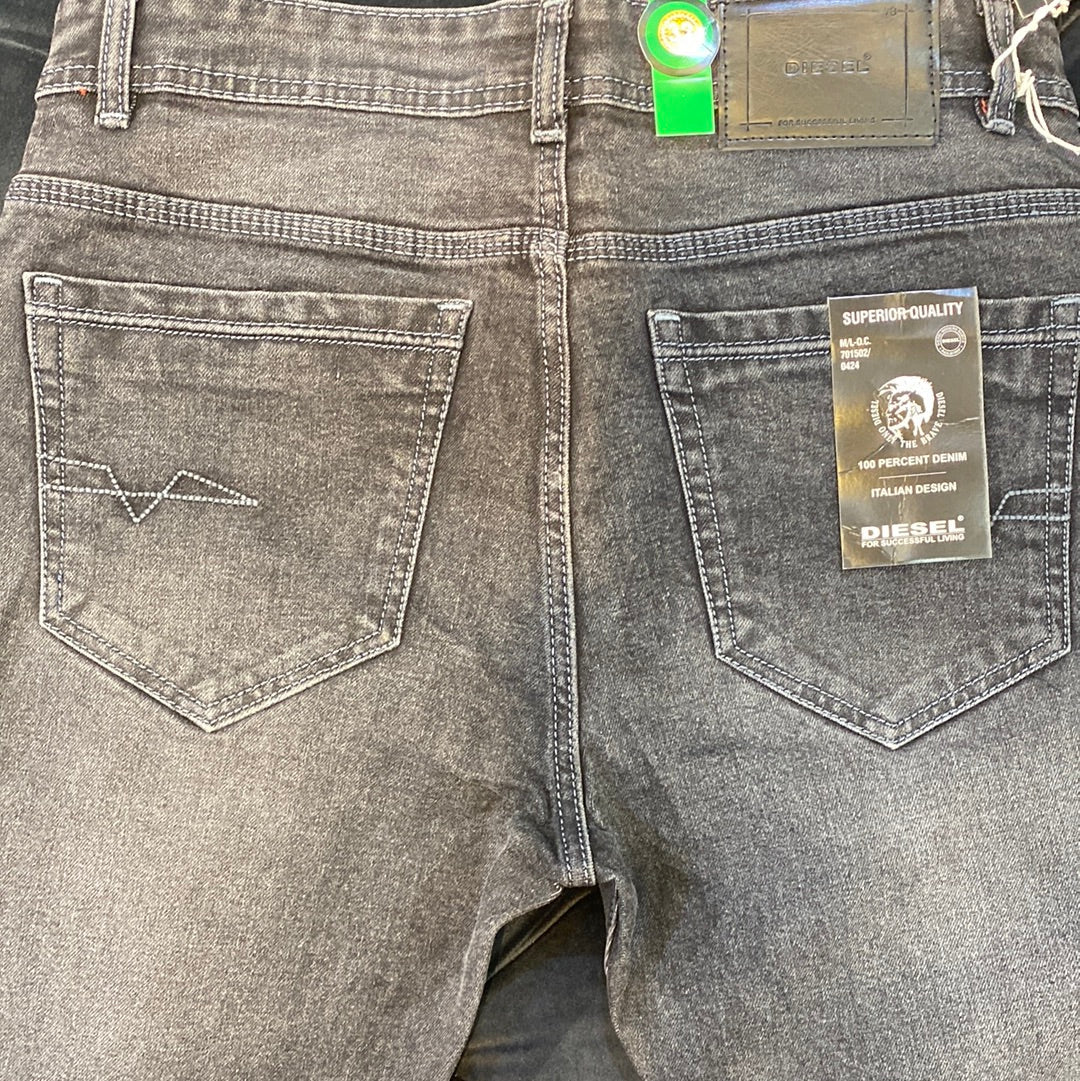 EID Black Denim Straight Fit plain jeans Branded Designers Men’s Jeans EID 17730 AAA1