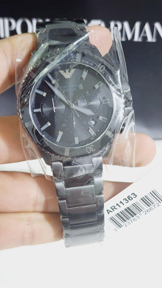Mra Black Chain Black Dial Premium Quality Men Watch