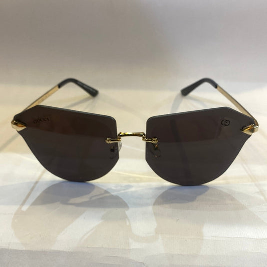 CUG Frameless Golden Stick Black Shade Sunglass 6872 63 17-145