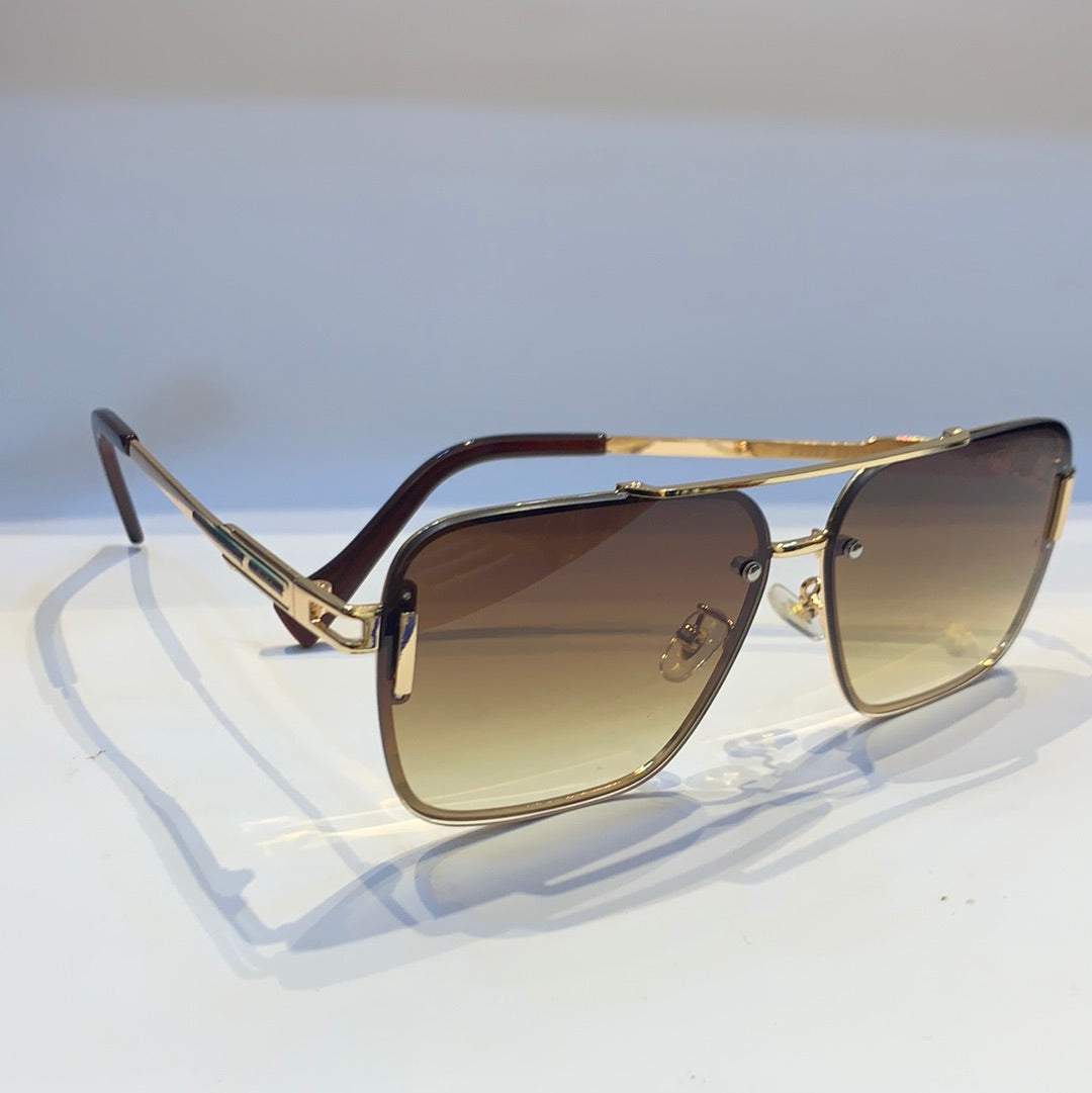TID Golden Frame Yellow Shade Unisex Sunglass 22233 59 13 -140