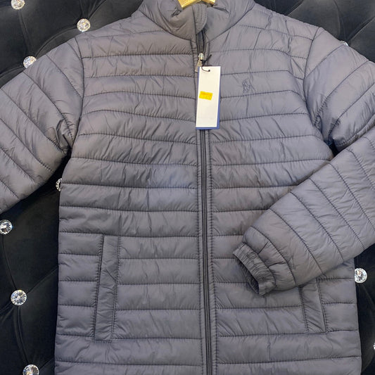 POL LOP Grey Colour Lightweight Imported Quality Puffer Jackets 9381