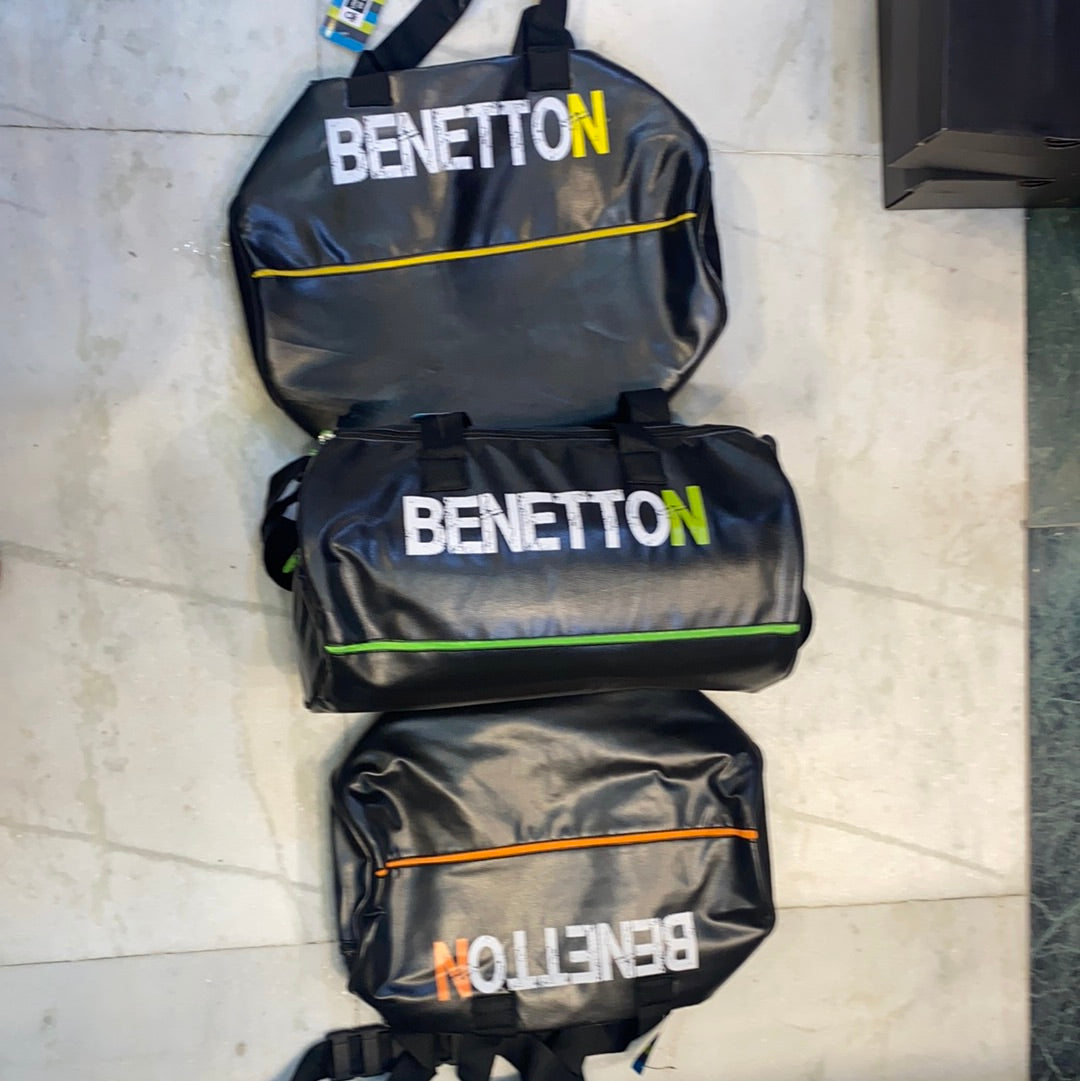 Benetton Travel Duffle Gym Bag Unisex