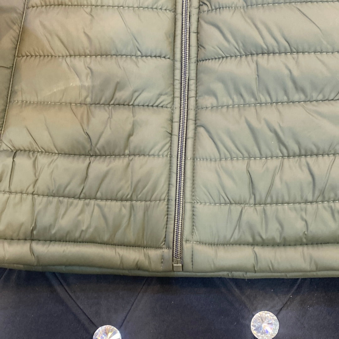 POL LOP Dark green Colour Lightweight Imported Quality Puffer Jackets 9384