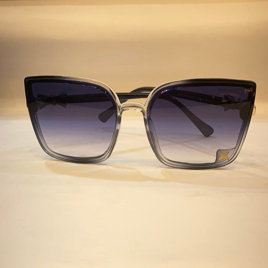 UOL Black Frame Blue Shade Unisex Sunglasses A30119 60 17 143