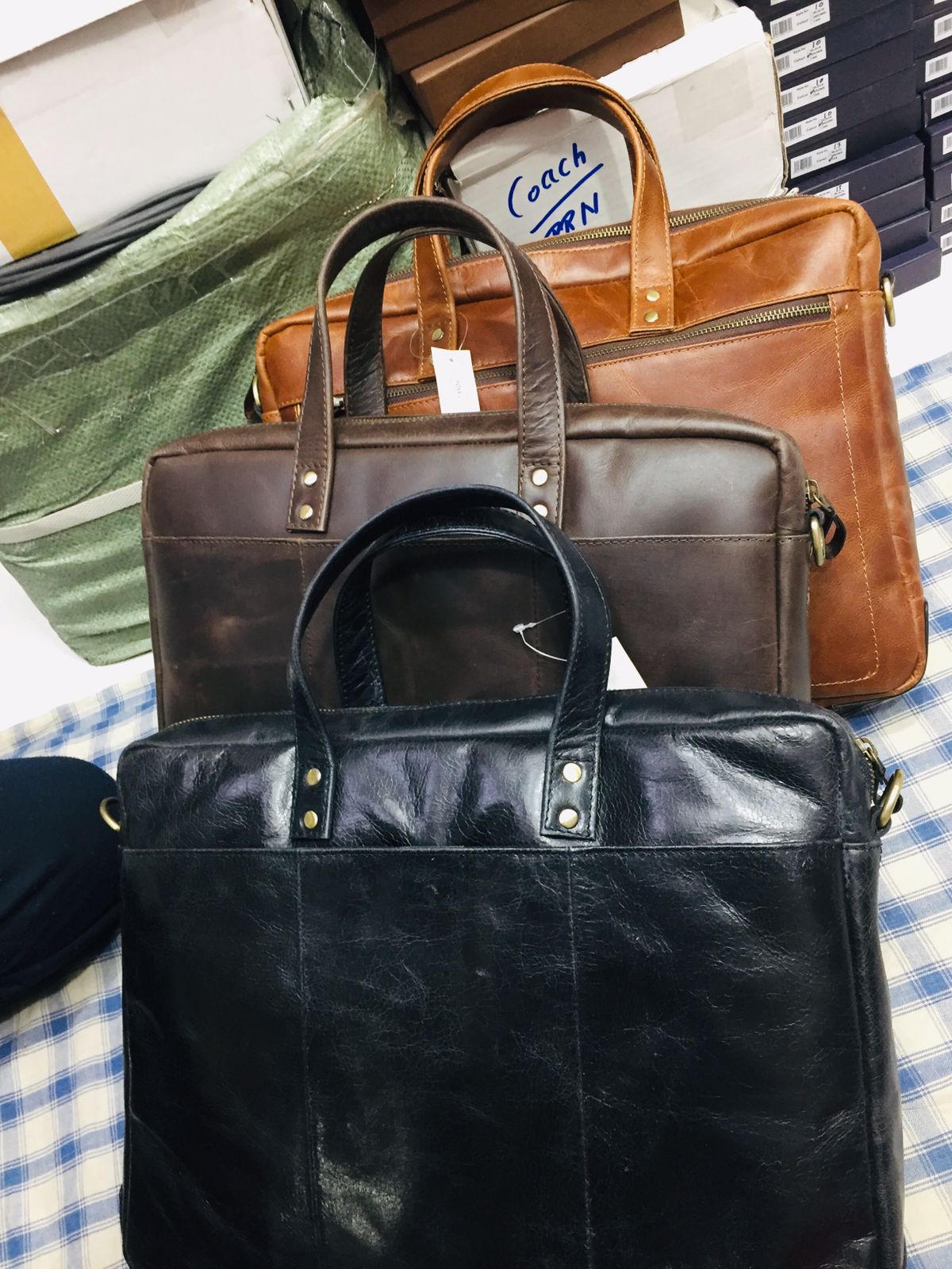 SOF Genuine Leather Laptop Bag 77002