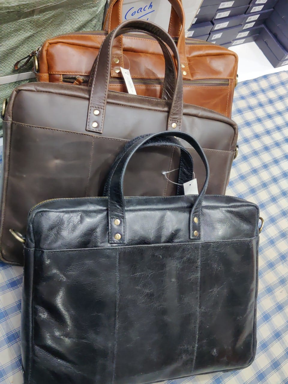SOF Genuine Leather Laptop Bag 77002
