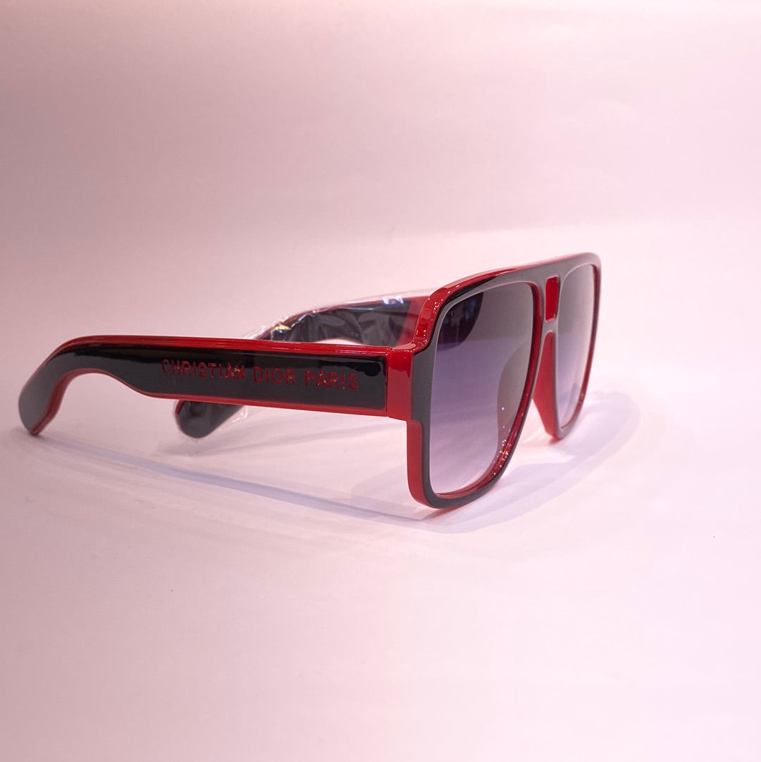 Oid Glossy Black Red  Frame Black Shade Sunglass 125960 14-147