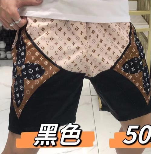 UOL VL Fashion Glassic Brown Cream Colour with Brown VL Print with Premium stuff Shorts 5059