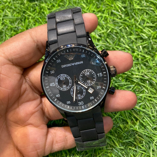 Black Silicone Chain Black dial( 400562)
