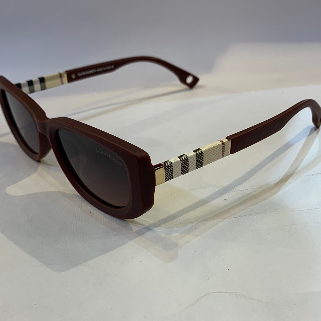 RUB Matte Maroon Frame Black Shade Sunglasses 99018 COL05 53 19-150