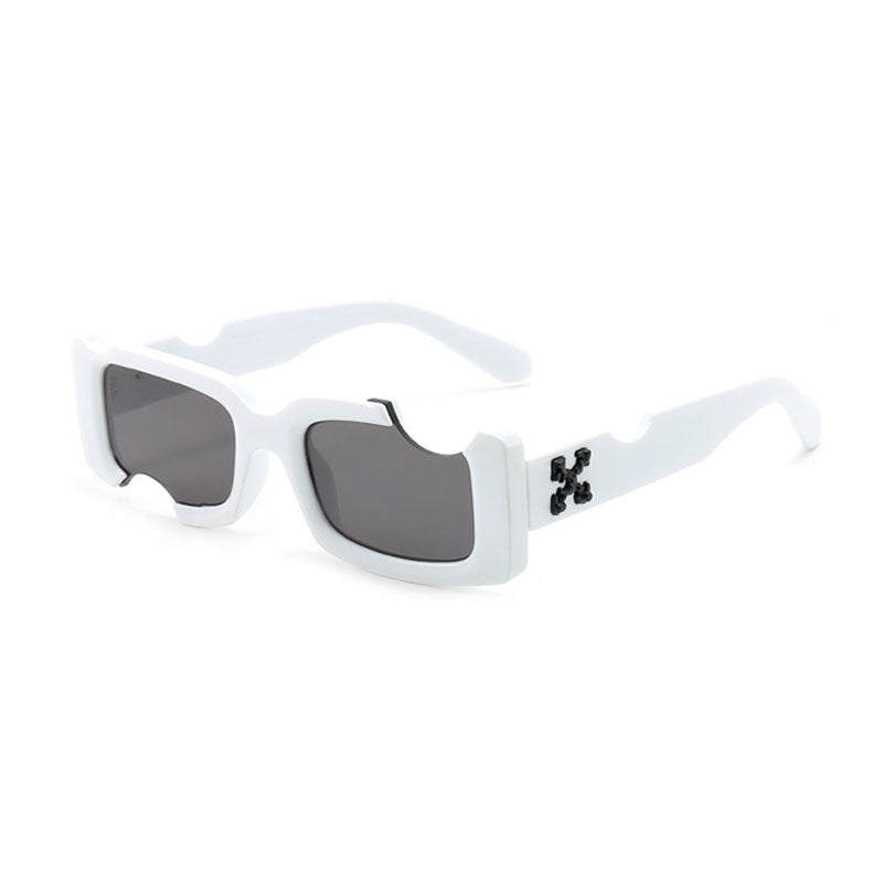 Off White Glossy White Frame Black Shade Unisex Sunglass 2240 52 21-145